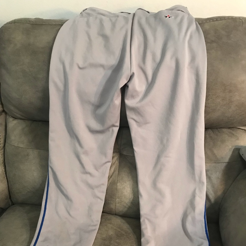 Baseball PantsLight Gray with Royal Blue Pinstripe